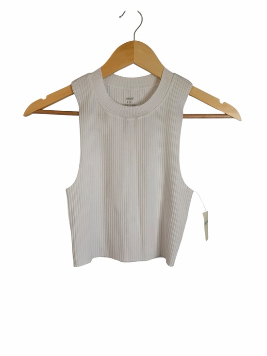 aerie Tops - AERIE White Ribbed Rebel Crop Top Tank Sleeveless Muscle Women’s Size Small NWT